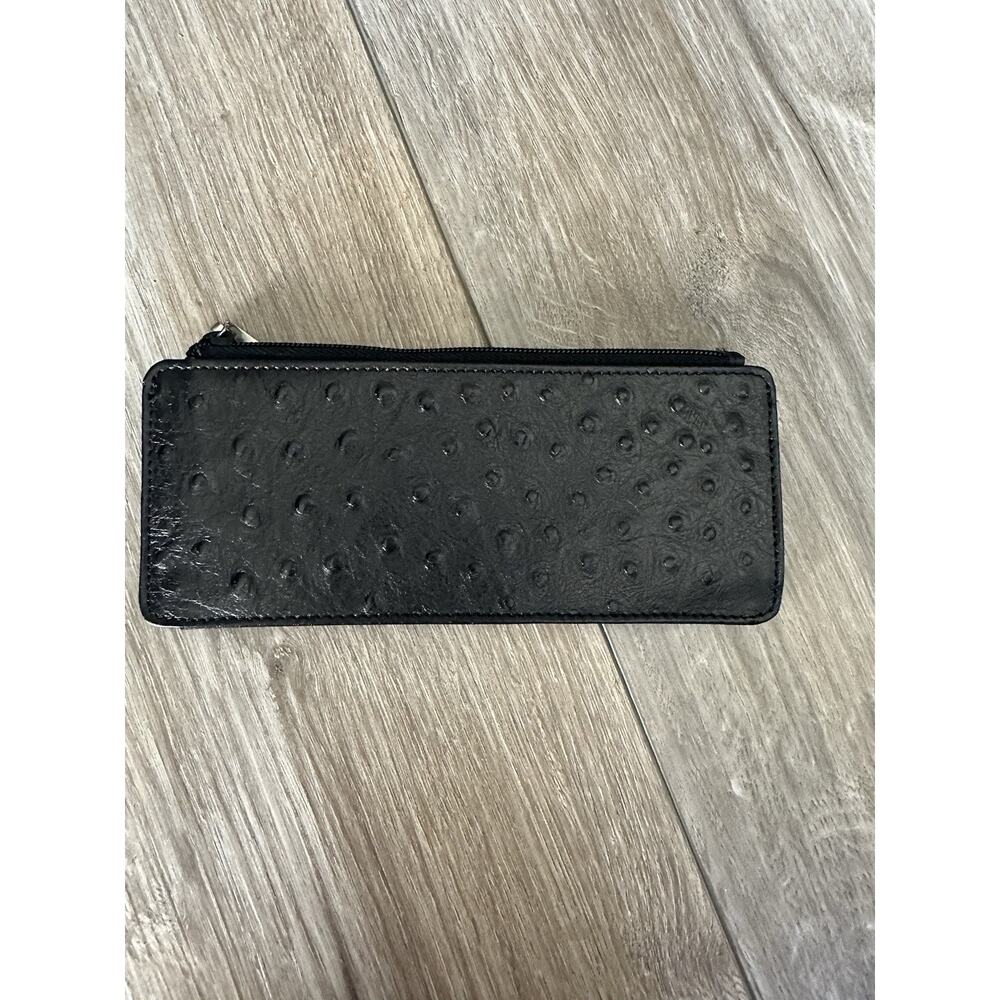 Wilsons Leather Pelle Studio Black Clutch Pouch